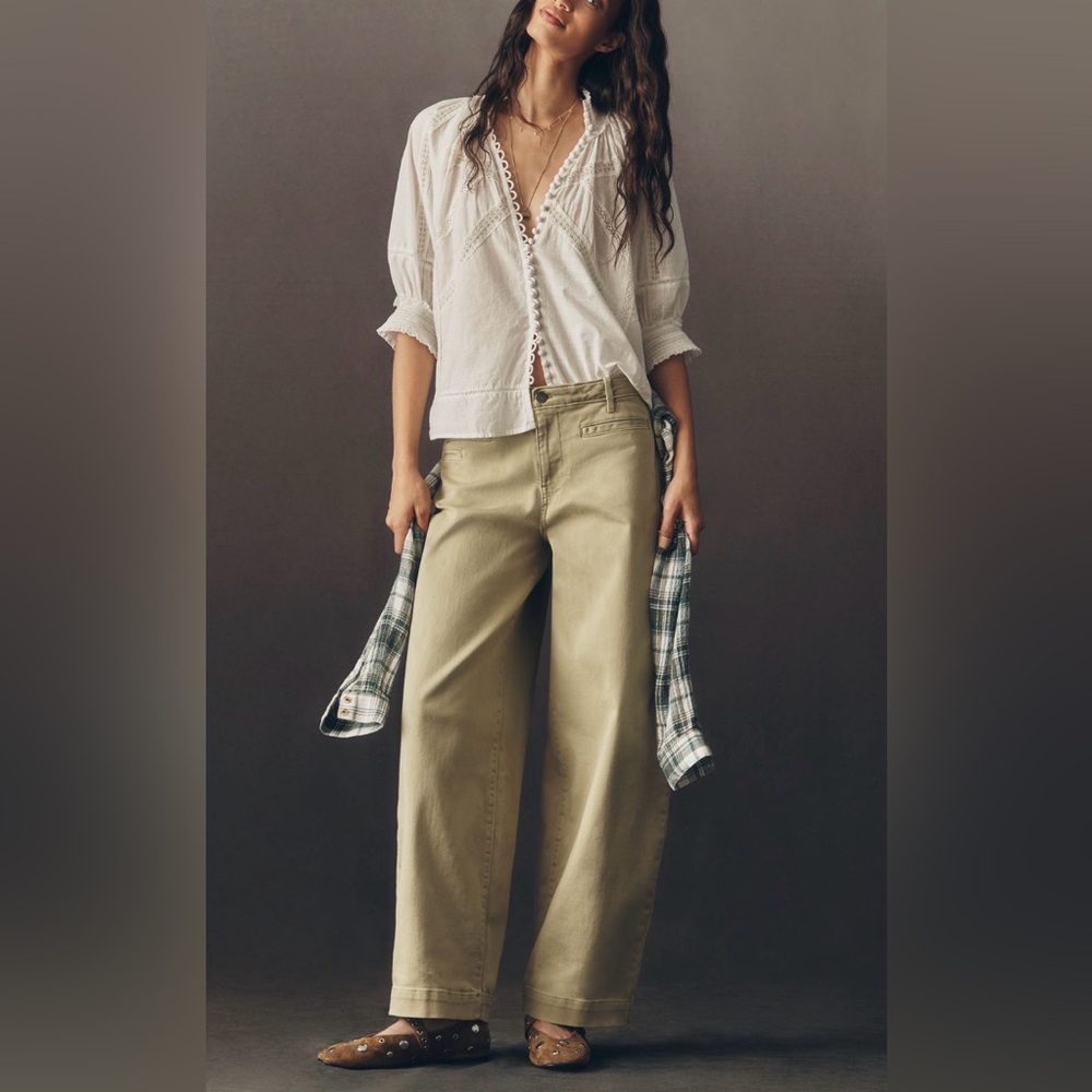 Maeve Low-Slung Tapered Slouch Jeans, NWT